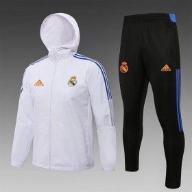 Real Madrid Training Windrunner Suit 2022-23 Valkoinen